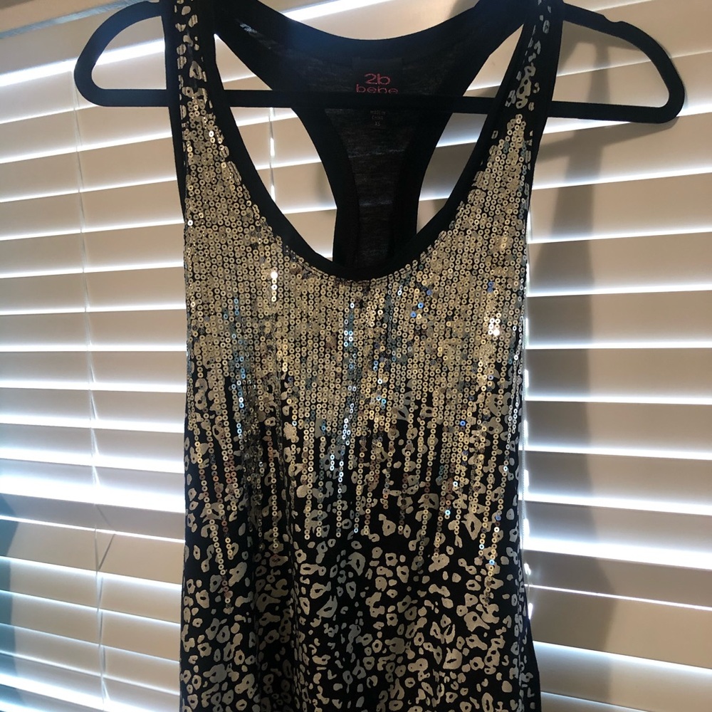 Bebe razor back tank